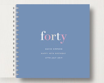 Personalised 40th Birthday Memory Book or Album