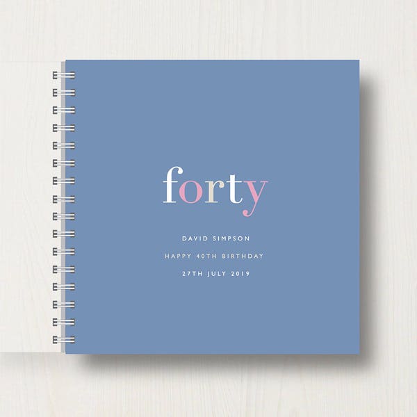 Personalised 40th Birthday Memory Book or Album