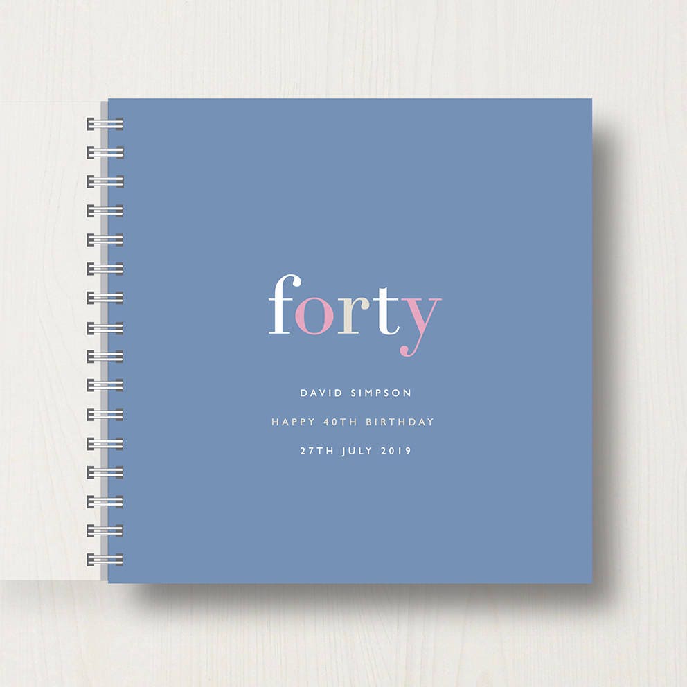 40th birthday keepsake book deals