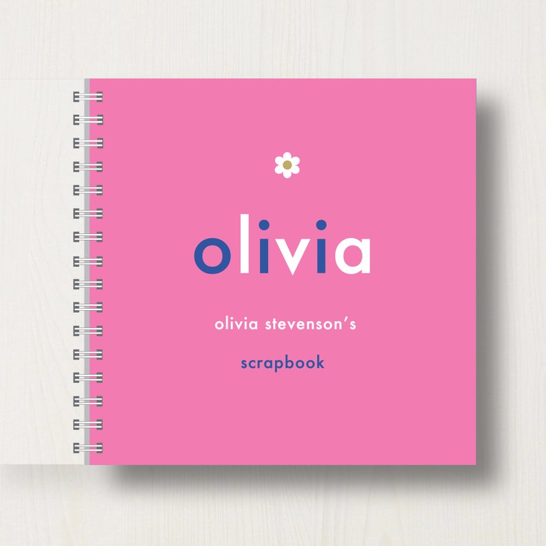 Personalised Kid's Name Memory Book or Scrapbook Etsy