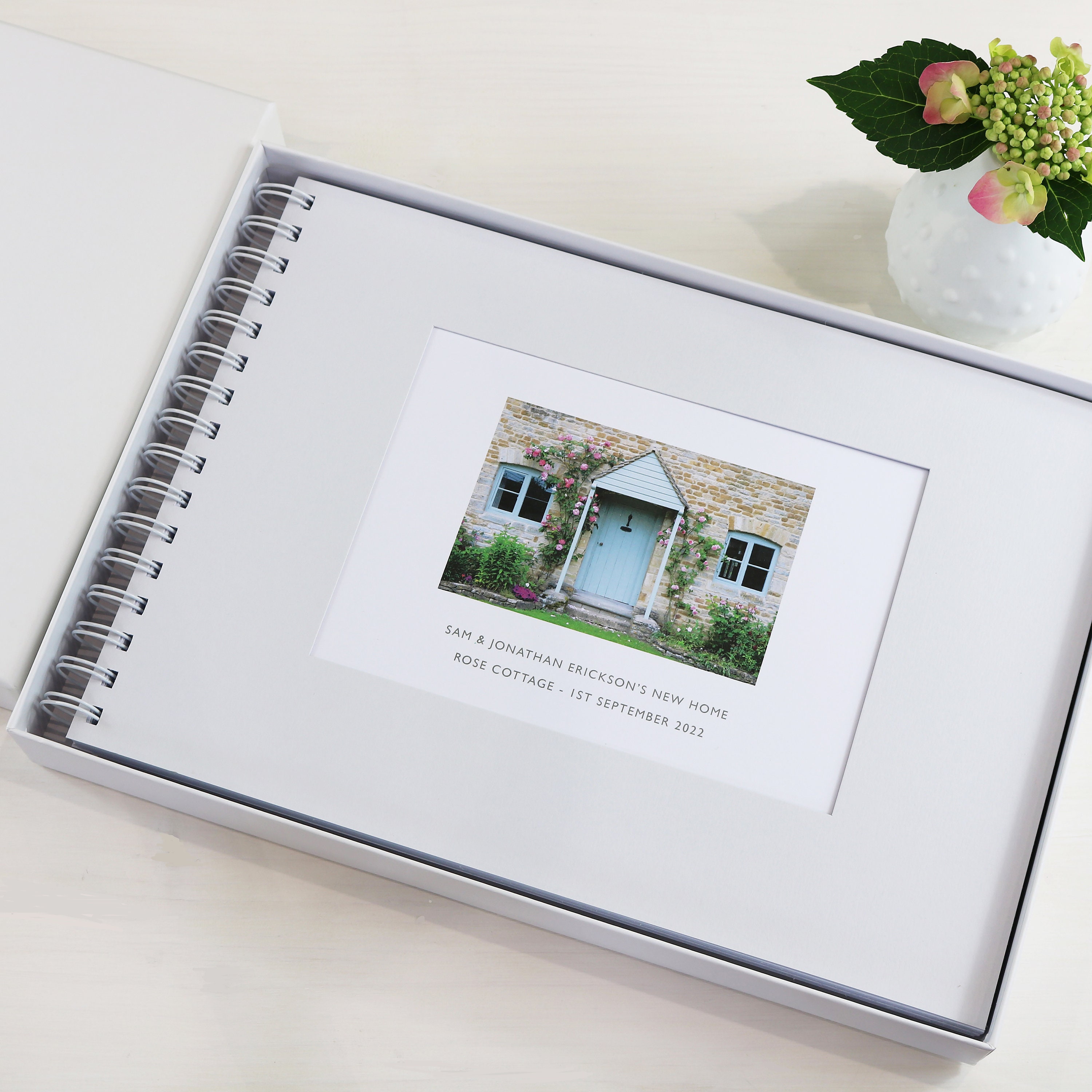 A4, White Laminated Album/memory Book Gift Box (album NOT INCLUDED