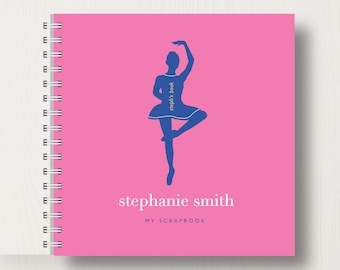 Álbum de recortes o libro de recuerdos de ballet personalizado para niños