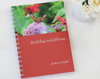 Personalised Wildlife Birthday and Address Book