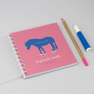 Libreta infantil personalizada de poni