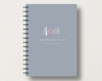 40e Journal ou Carnet personnalisé