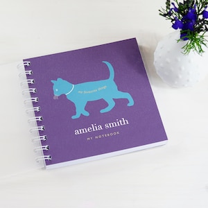 Libreta pequeña personalizada con gatito