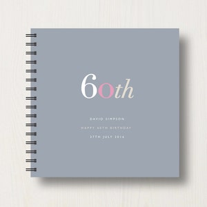 Personalised 60th Birthday Memories Book or Album