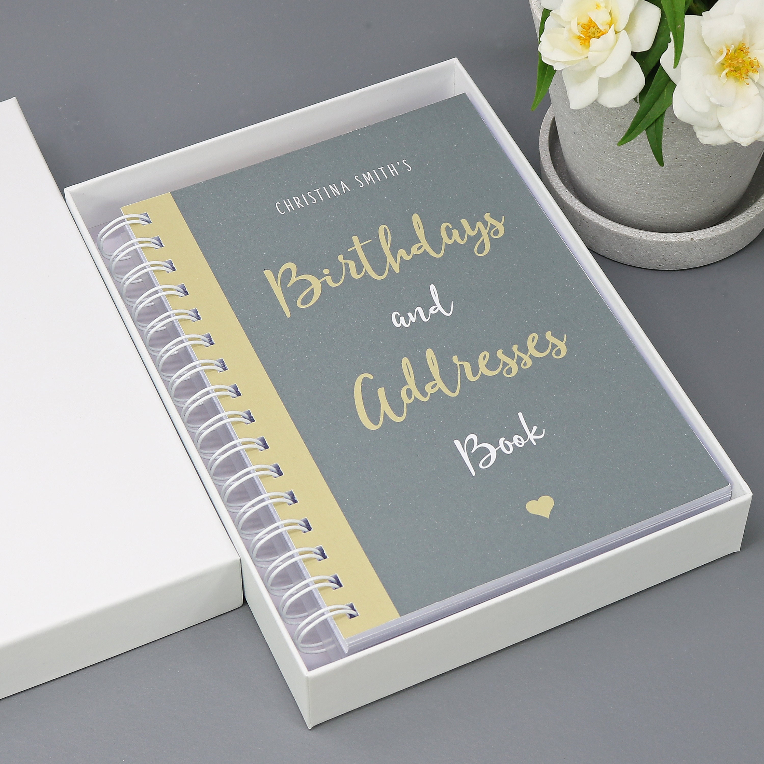 Personalised Birthday and Address Book