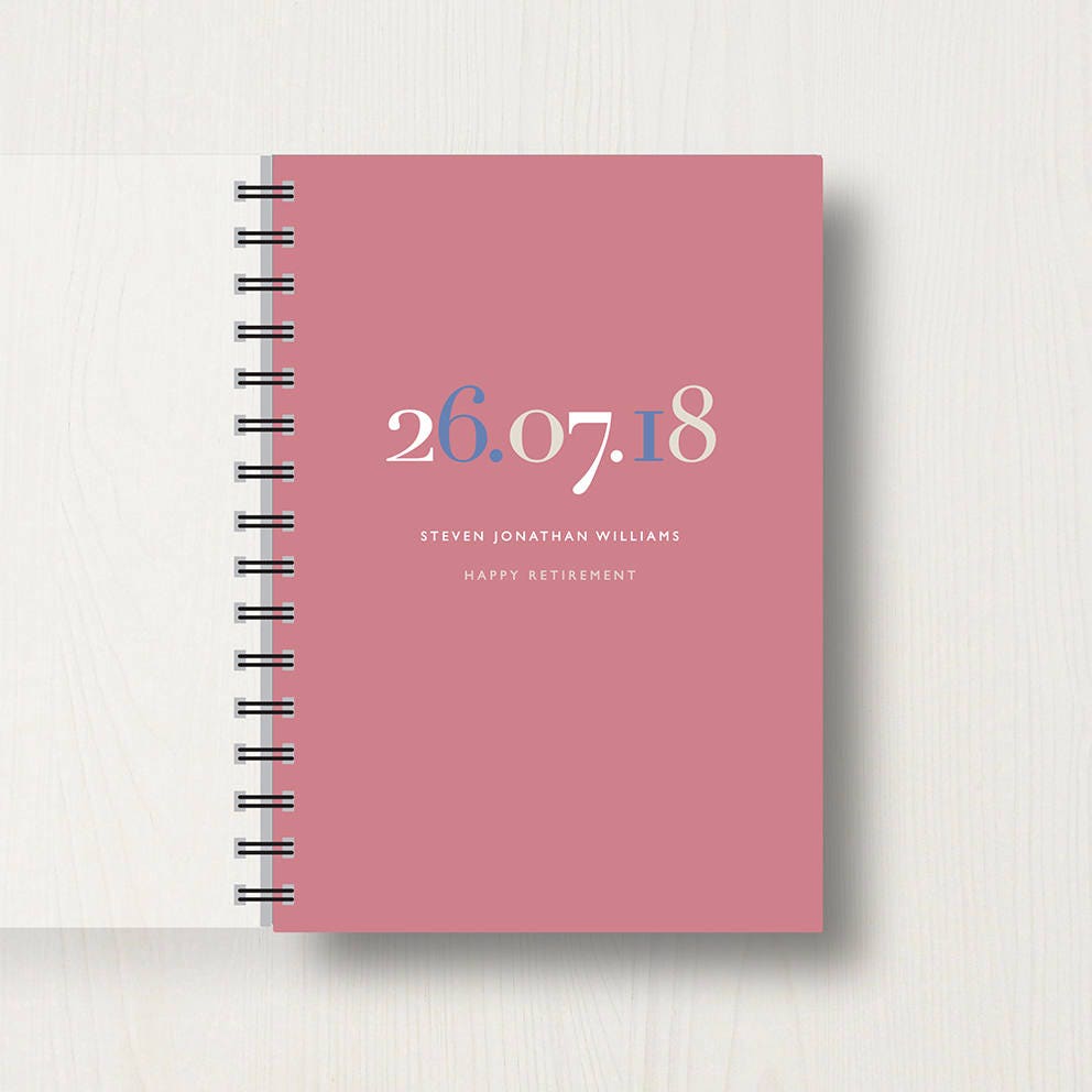 Personalised Retirement or Leaving Journal or Notebook