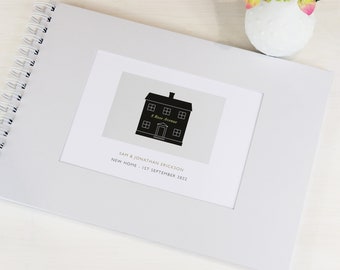 Álbum o libro de recuerdos personalizado de mudanza (A4)