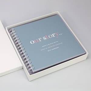 Caixa de presente para álbum/livro de memórias laminado branco (álbum NÃO INCLUSO)