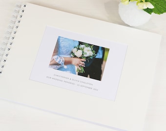 Álbum o libro de recuerdos de boda personalizado: A4