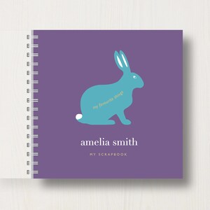Album personnalisé Lapin pour enfant ou livre de souvenirs