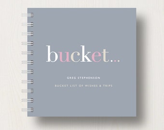 Personalised 'Bucket' List Small Notebook