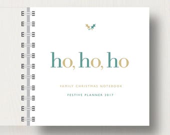 Personalised 'Ho, Ho, Ho' Christmas Small Notebook