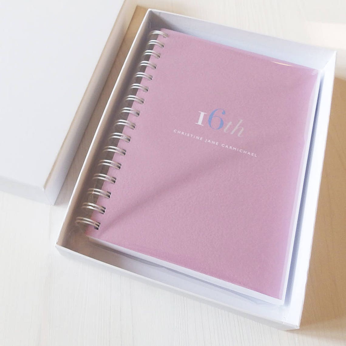 White Laminated A5 Gift Box journal NOT INCLUDED Etsy