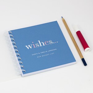Personalisiertes kleines Notizbuch 'Wishes'
