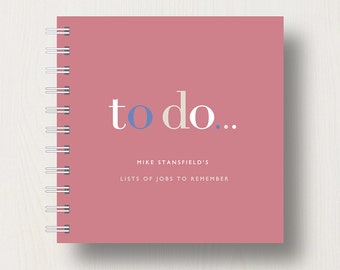 Personalised 'To Do' Lists Small Notebook