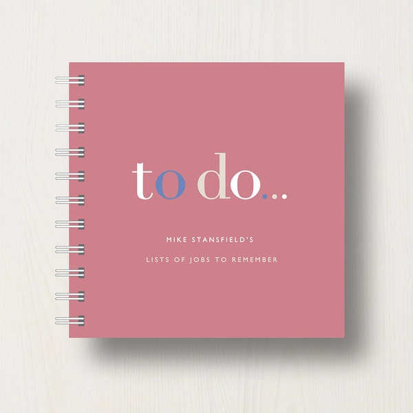 Personalised 'To Do' Lists Small Notebook