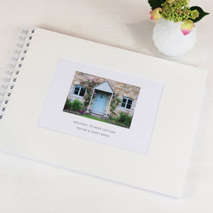 Personalised Visitor Guest Book Or Album: A4