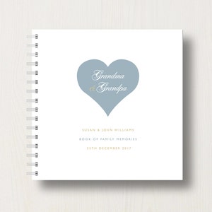 Libro o álbum de recuerdos de abuelos personalizado