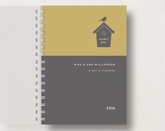 Agenda personalizada para observadores de pássaros para 2026