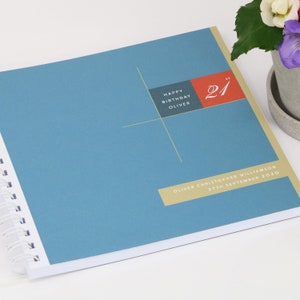 Livre de souvenirs personnalisé pour votre 21e anniversaire