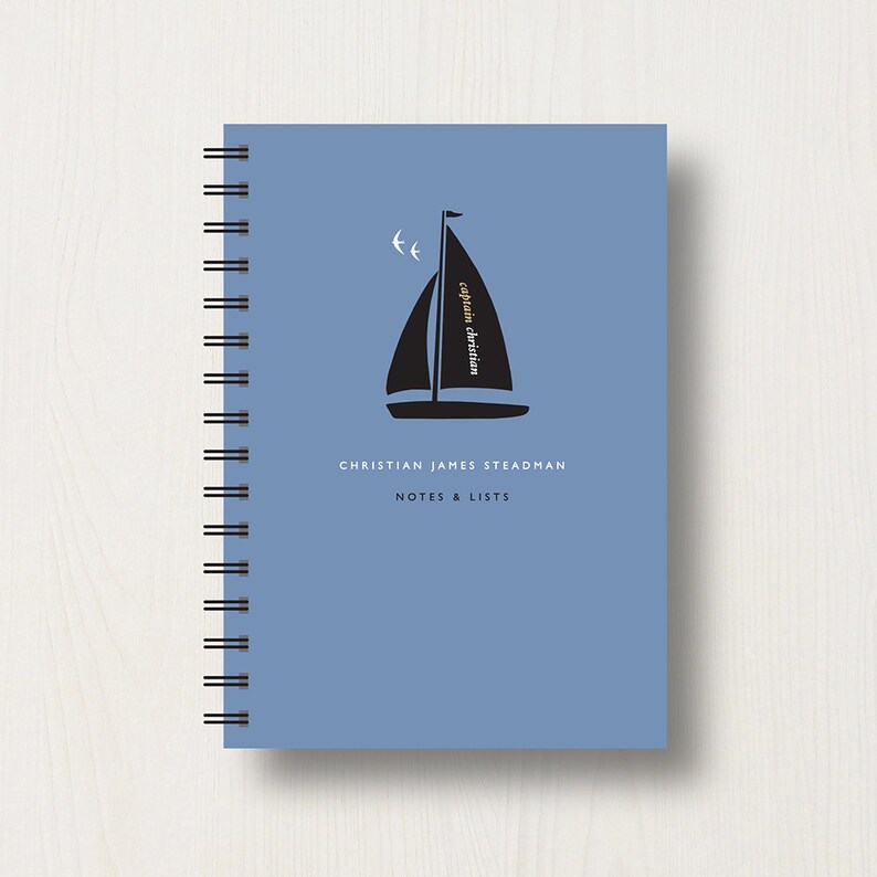 Personalised Boat Lover's Journal or Notebook Etsy