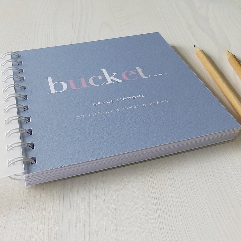 Personalised 'bucket' List Small Notebook Etsy UK