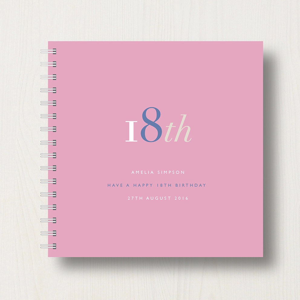 Album Fotografico Personalizzato UV-18 – Libro Degli Ospiti O Di Ritagli Per Compleanno