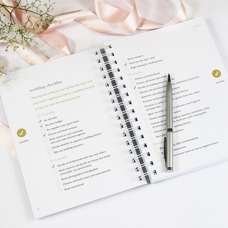 Personalised Wedding Planner Handbook Etsy