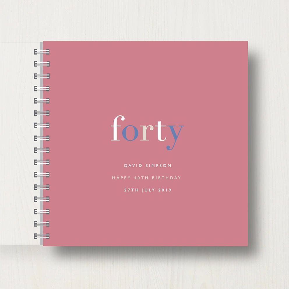 Personalised 40th Birthday Memory Book or Album Etsy