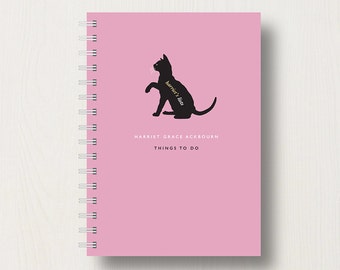 Personlig kattälskares dagbok eller anteckningsbok