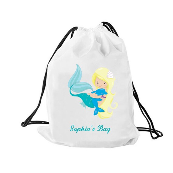 Personalizzata Mermaid Nuoto PE custodia a coulisse scuola