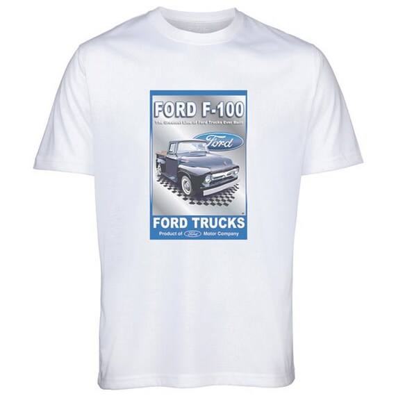 Ford Truck T Shirt F 100 Vintage Truck Printed T Shirt Gifts For Men