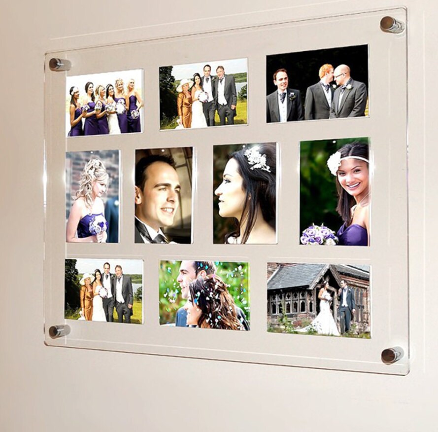 5 X 7 Multi Picture Photo Frame Magnetic Easy Change