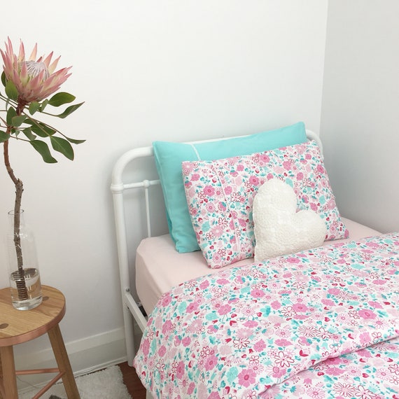 Organic Cotton Quilt Cover Set Fairy Garden Fl Design - Fairy Garden Bedding Set Organic Cotton Quilt Cover Set Fairy Garden Fl Design - Fairy Garden Bedding Set