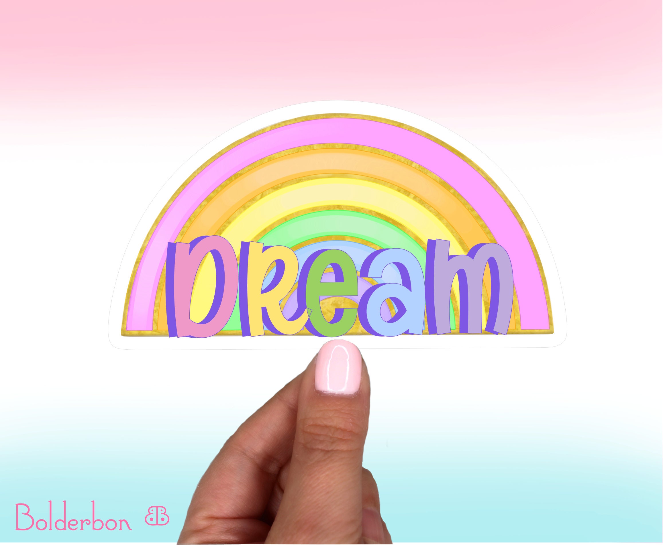 DREAM Cute Hand Drawn Vinyl Sticker ...