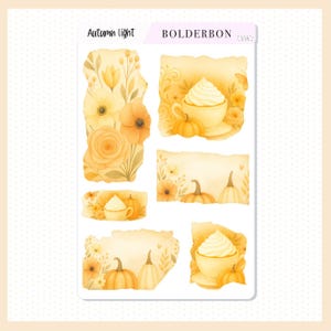 AUTUMN LIGHT || Torn Pieces Journal Stickers