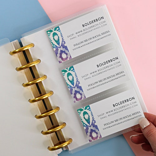 business card binder inserts ZUFECY Organizer Business Card Holder Book, Portable Business Card File Sleeve Storage, Business Card Holders,120 Cards : Office Products no matter how often theyre handled AmazonBasics - Brandclub - Amazon