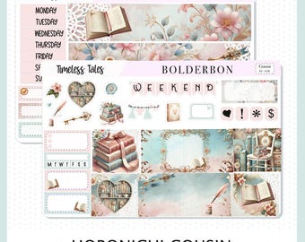 Timeless Tales • Hobonichi Cousin • Weekly Sticker Kit • Planner Stickers