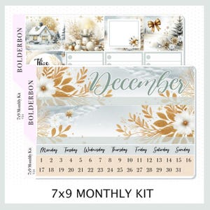 Maandelijkse stickerkit 7 x 9 DECEMBER || Winterse charme