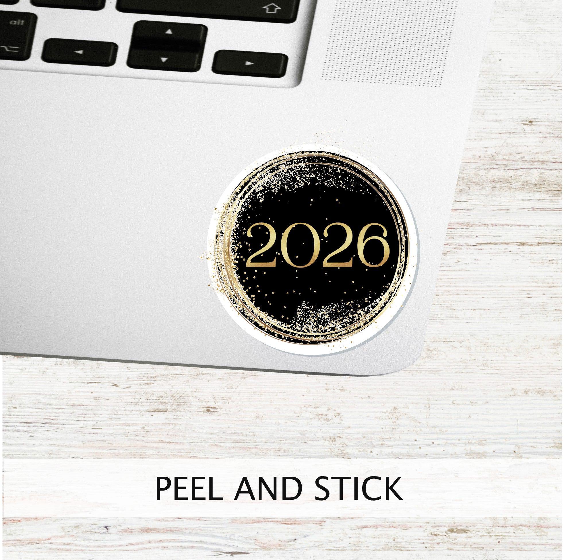 2026 CIRCLE STICKER Elegant Circle Vinyl Decal For Journals Il Iruj 