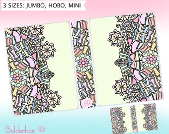 KALEIDOSCOPE Sticker Album || 6x8 Jumbo and Mini Sampler, Sticker Stash, Planner Stickers, Sticker Storage, Cute Sleeve Album