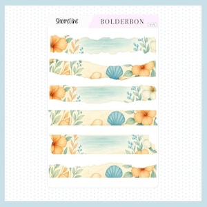 SHORELINE || Washi Journal Stickers