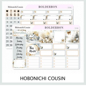 DECEMBER Hobonichi Neef en A5 dag gratis || Stickerset maandplanner