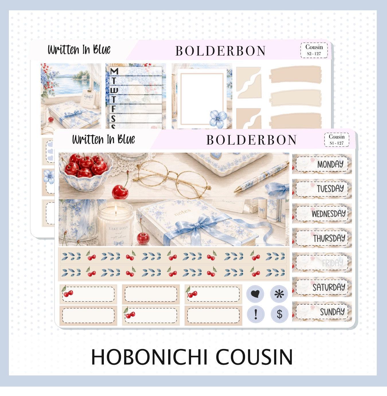 Hobonichi Cousin • Weekly Sticker Kit • Planner Stickers • Written in ...