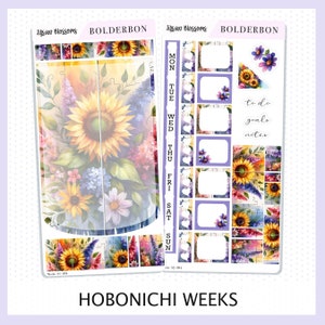 JIGSAW BLOSSOMS Hobonichi Weeks || Planner Sticker Kit
