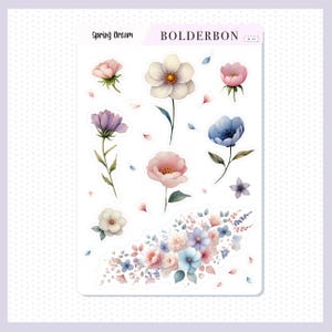 FLORAL FRÜHLINGSTICKER Spring Dream || Journal Stickers, Frühling, Blumen, Ästhetisch