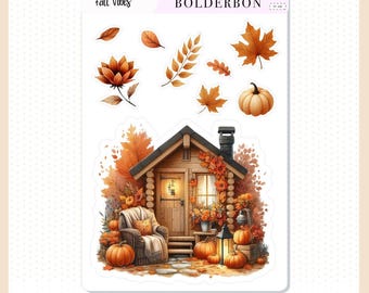 FALL COTTAGE || Journal Stickers